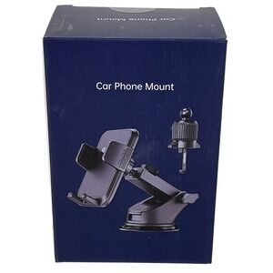 Universal Car Phone Mount Dashboard Windshield Suction Holder Black